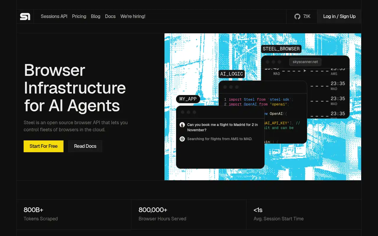 Steel Landing Page